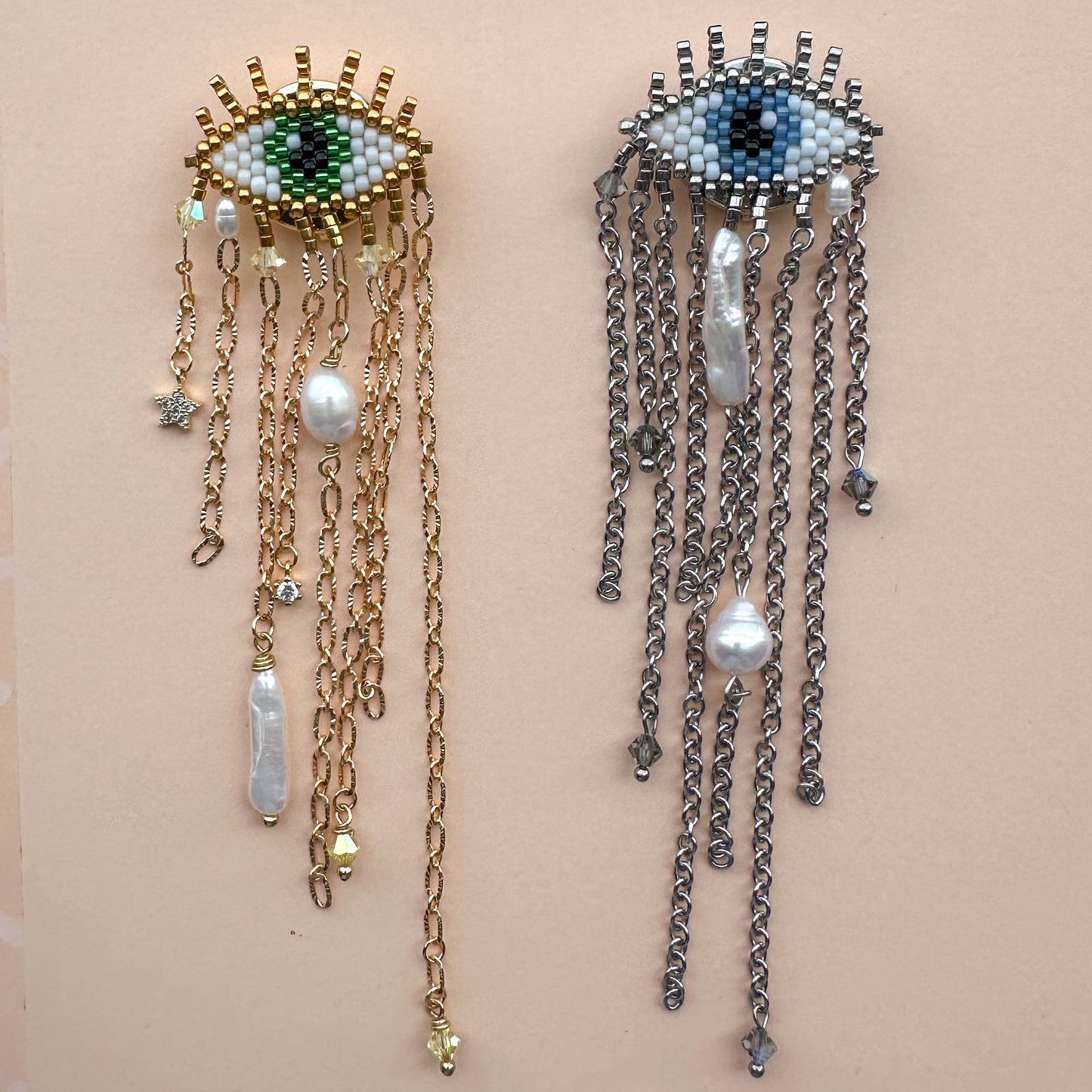 Evil Eye button cuff