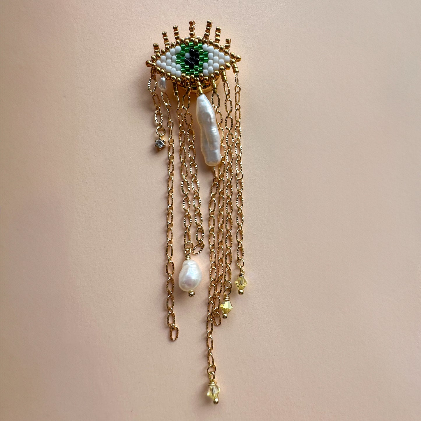Evil Eye button cuff