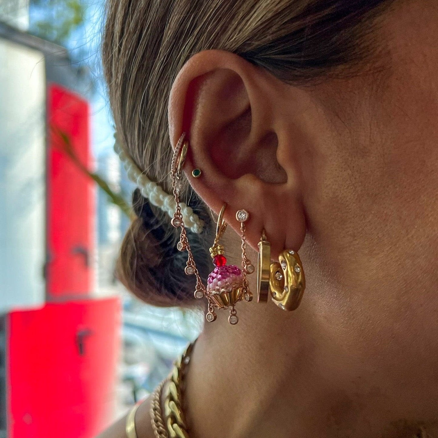 Cupcake Earring & Charm